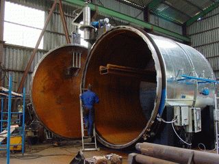 Autoclave para el vulcanizado de neumáticos OTR