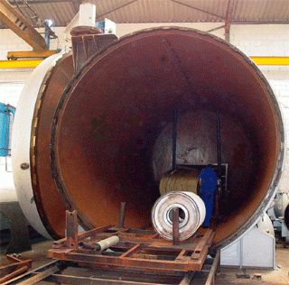 Autoclave para el vulcanizado de piezas de goma