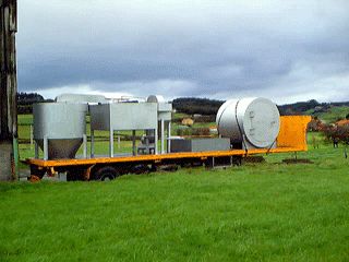 Instalación móvil para la incineración de residuos vegetales